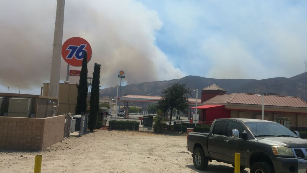 Bluecut fire gas station